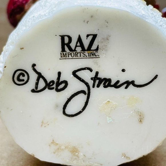 EUC Deb Strain "Snow Friends" Snowman Christmas Ornament, Star & Lights, 4" T - Picture 12 of 12